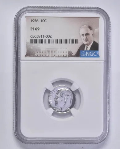 1956 Roosevelt Dime Silver PF69 NGC PR Proof Special Label