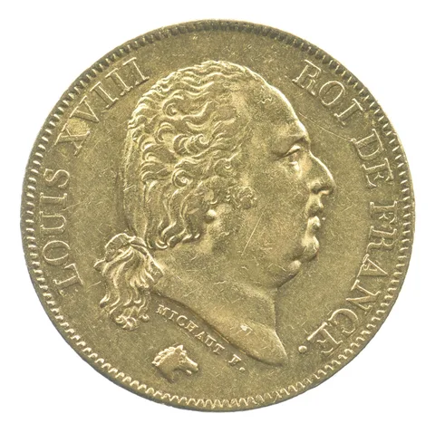 1817 A France 40 Francs Gold *7410