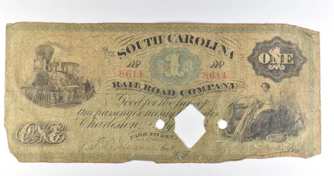1870s $1 South Carolina Railroad Company Obsolete Note *8382