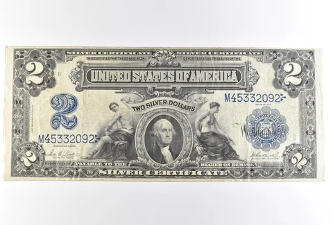 1899 $2 Silver Certificate Large Note Blue Seal *2515