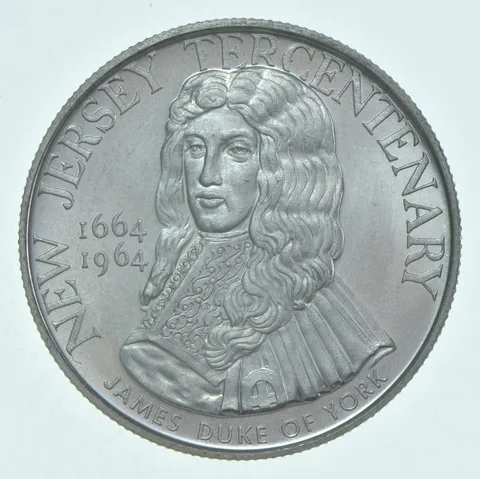 1964 New Jersey Tercentenary So-Called Half Dollar Heraldic Art Medal