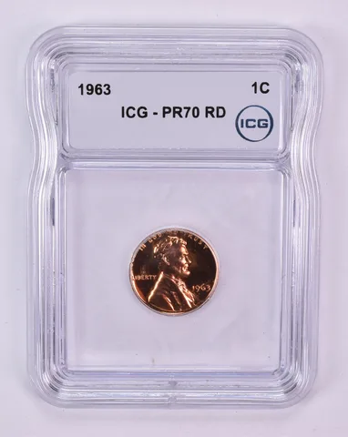 1963 Lincoln Memorial Cent PR70 RD ICG