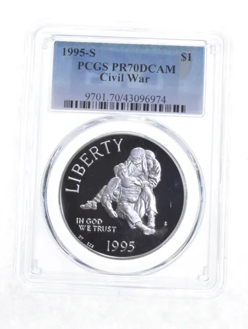 PR70 DCAM 1995-S Civil War Battlefield Commemorative Dollar - Graded PCGS *5905
