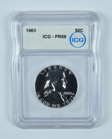 1963 Franklin Half Dollar PR68 ICG