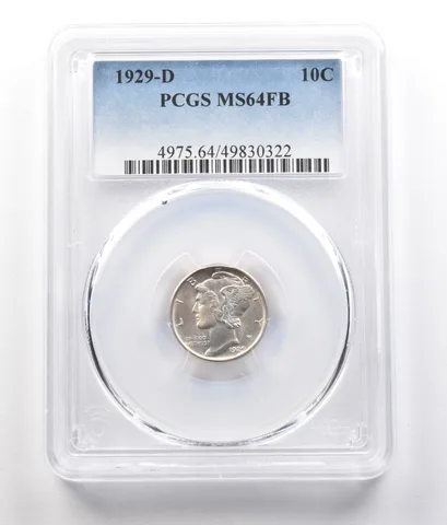 1929-D Mercury Dime MS64 FB PCGS *0843