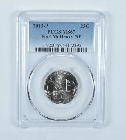 2013-P Washington Quarter ATB Fort McHenry MS67 PCGS