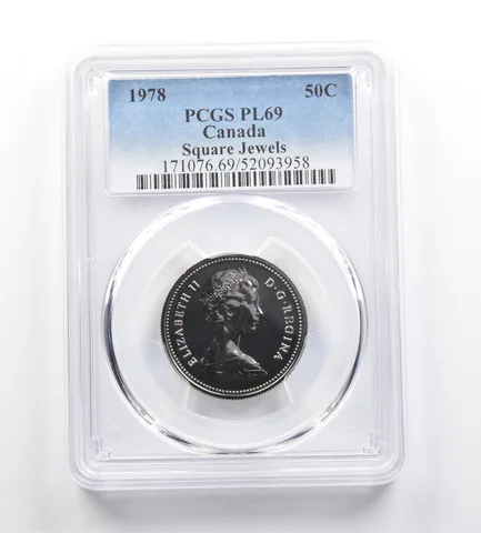 1978 Canada 50 Cents Square Jewels PL69 PCGS *9210