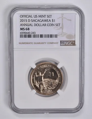 2015-D Sacagawea $1 Mohawk Ironworkers Annual Dollar Set MS68 NGC
