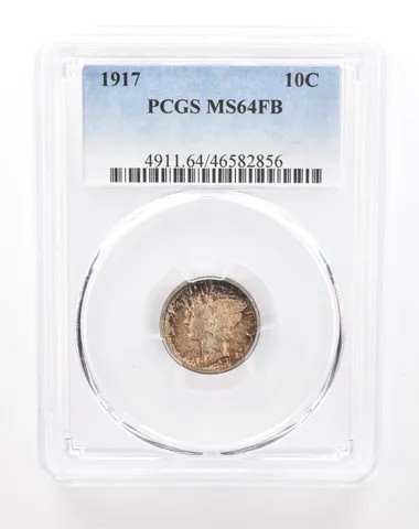 1917 Mercury Dime MS64 FB PCGS Beautiful Tone a2846