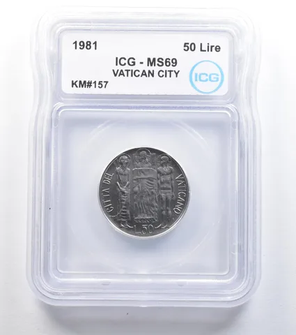 1981 Vatican City 50 Lire KM#157 MS69 ICG *7822