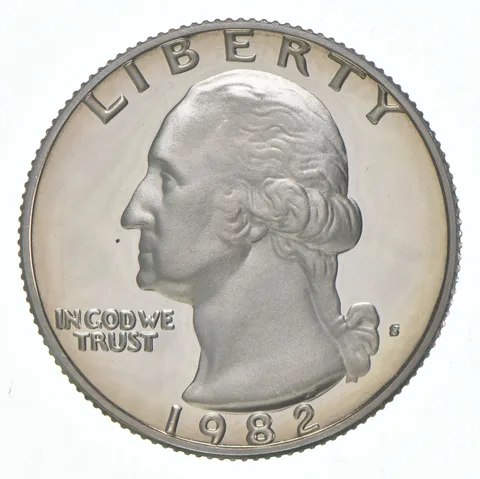 1982-S Washington Quarter CLAD Proof