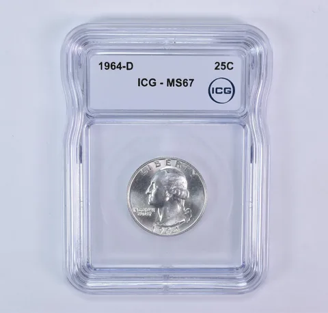 1964-D Washington Quarter MS67 ICG