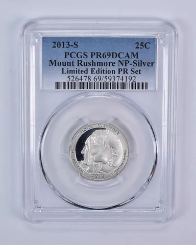 2013-S ATB Quarter Silver Mount Rushmore Limited Edition Set PR69 DCAM PCGS
