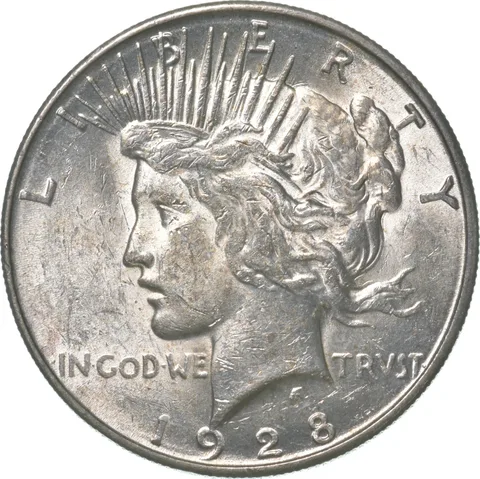 1928-S Peace Silver Dollar a3140