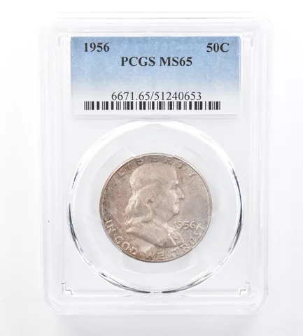 1956 Franklin Half Dollar MS65 PCGS Beautiful Tone a1776
