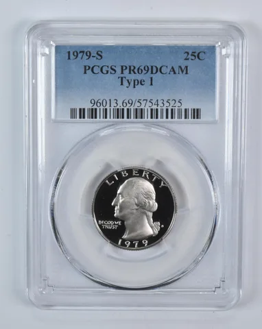 1979-S Washington Quarter Type 1 PR69 DCAM PCGS Blue Label