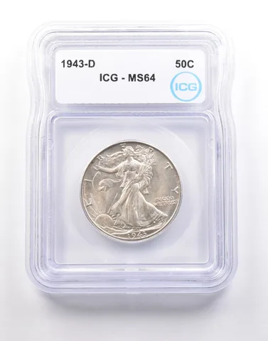 1943-D Walking Liberty Half Dollar MS64 ICG *5140