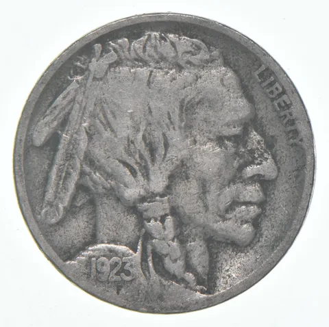 1923-S Indian Head Buffalo Nickel Average Circ