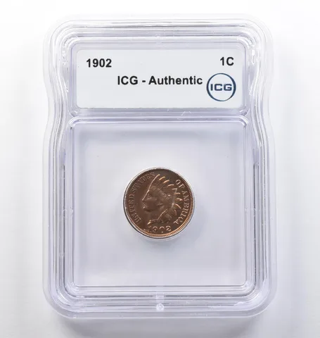 1902 Indian Head Cent Authentic ICG Proof *0172
