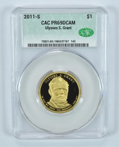 2011-S Presidential $1 Ulysses S Grant PR69 DCAM CAC CACg