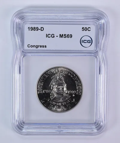 1989-D Congress Commemorative Half Dollar MS69 ICG