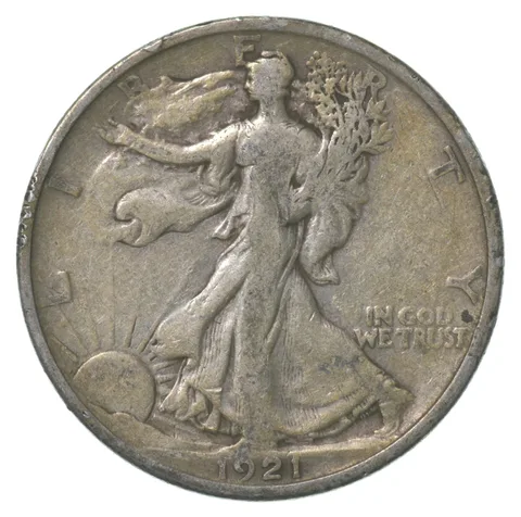 1921 Walking Liberty Half Dollar a6394