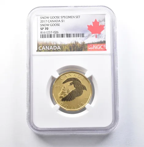 2017 Canada 1 Dollar Snow Goose Specimen Set Snow Goose SP70 NGC *5935