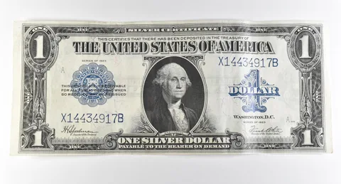 1923 $1 Silver Certificate Large Note Blue Seal *2909
