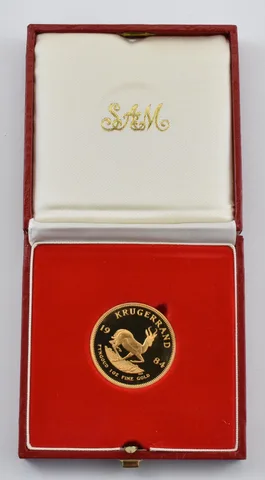 1984 South Africa Gold Krugerrand 1 Oz Gold W/ Box *1088