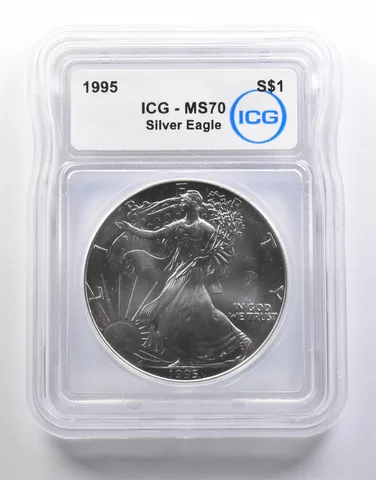 1995 American Silver Eagle MS70 ICG a6547