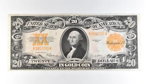 1922 $20 Gold Certificate Large Note Yellow Seal *1707