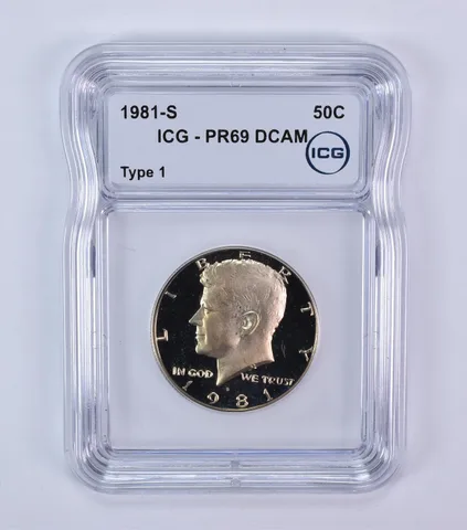 1981-S Kennedy Half Dollar Type 1 PR69 DCAM ICG