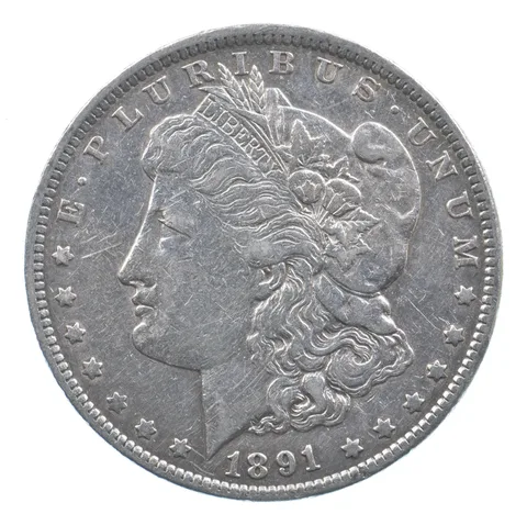 Better 1891 Morgan Silver Dollar - 90% US Coin - Nice Coin *468