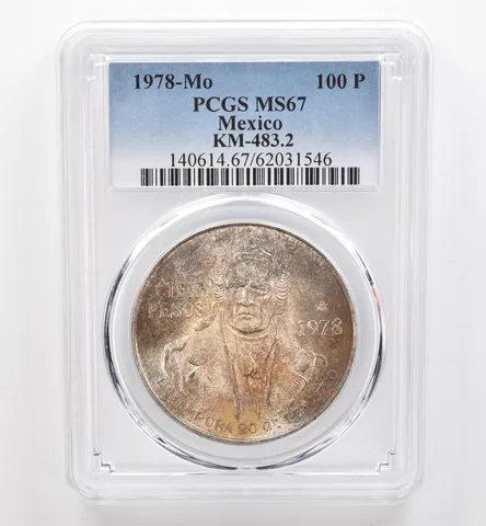 1978 Mo Mexico 100 Pesos KM-483.2 MS67 PCGS Beautiful Tone *9562