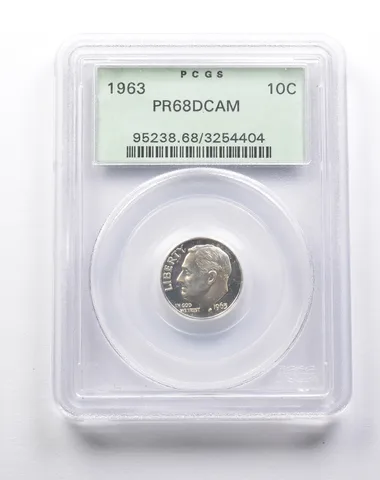 PR68 DCAM 1963 Roosevelt Dime PCGS OGH *8005
