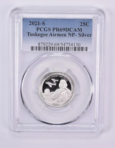 2021-S Washington Quarter ATB Tuskegee Airmen Silver PR69 DCAM PCGS