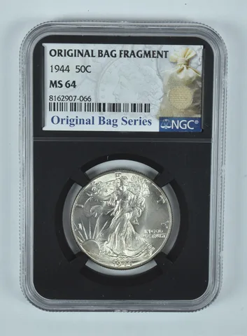 1944 Walking Liberty Half Dollar Original Bag Fragment MS64 NGC