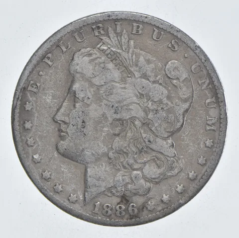 Early - 1886-O Morgan Silver Dollar - 90% US Coin *072