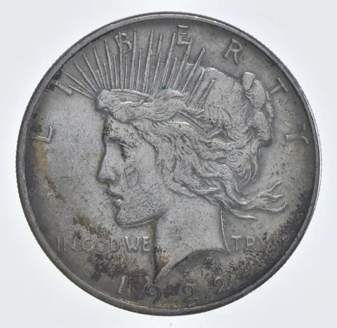 Better - 1922-D Peace Silver Dollar - 90% US Coin *708
