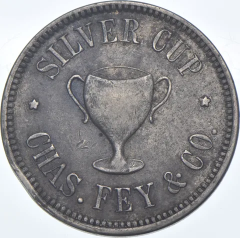 Chas. Fey & Co. Silver Cup Quarter Token a7572