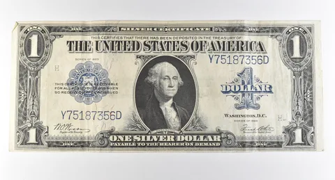 1923 $1 Silver Certificate Large Note Blue Seal *2998