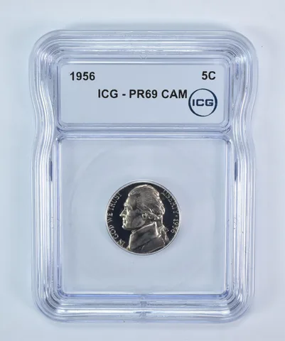 1956 Jefferson Nickel PR69 CAM ICG