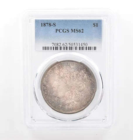 1878-S Morgan Silver Dollar MS62 PCGS Beautiful Tone *2069
