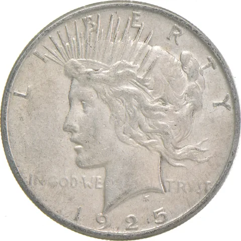1925-S Peace US Silver Dollar - 90% San Francisco Minted