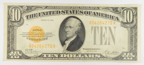 1928 $10 United States Gold Certificate *1111