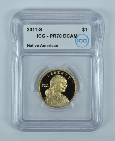 2011-S Sacagawea $1 Wampanoag Treaty PR70 DCAM ICG