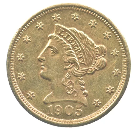 1905 $2.50 Liberty Head Gold Quarter Eagle *6543