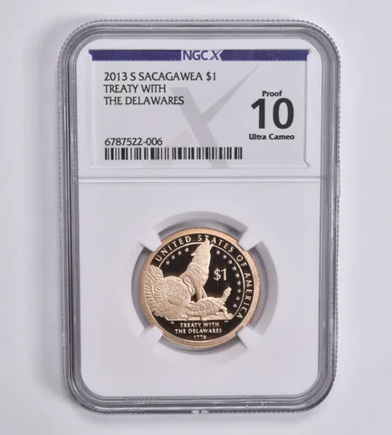 2013-S Sacagawea $1 Treaty with the Delawares Proof 10 UCAM NGC X NGCX