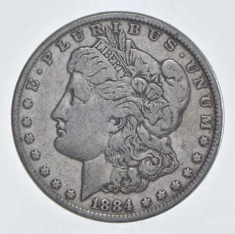 Early - 1884 Morgan Silver Dollar - 90% US Coin *140