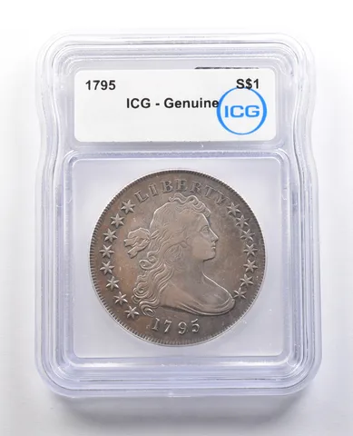 1795 Draped Bust Silver Dollar Genuine ICG a1026
